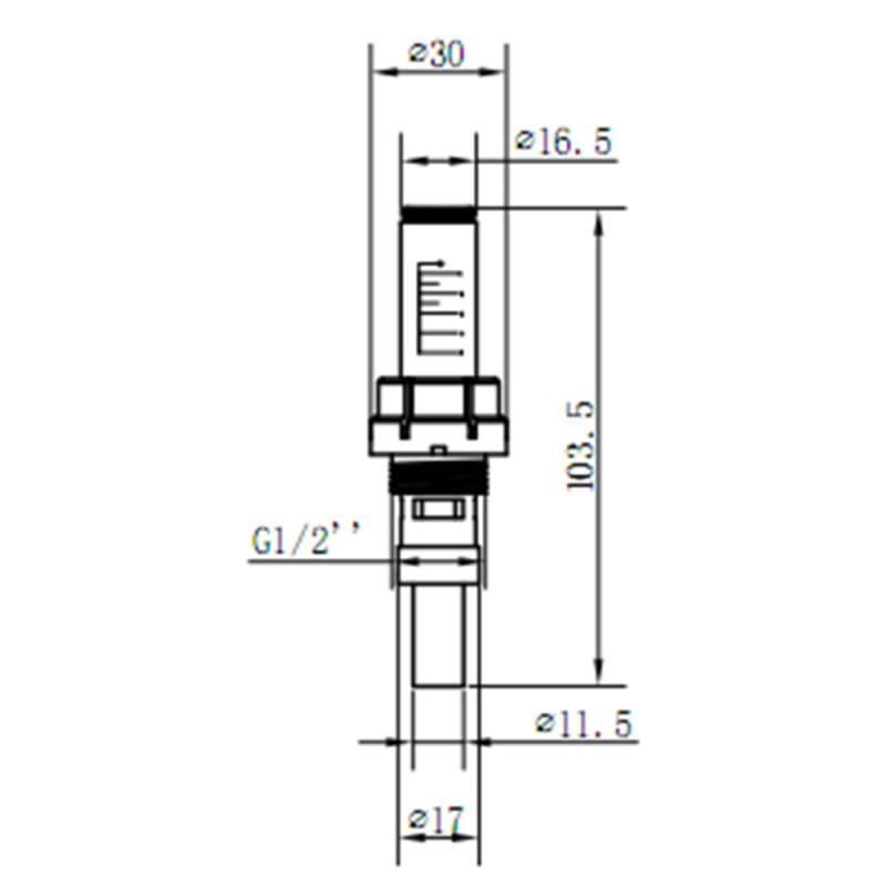 Расходомер SD Forte для коллектора 1/2х3/4" (SFE008) - фото 2 Расходомер SD Forte для коллектора 1/2х3/4" (SFE008) - фото 2