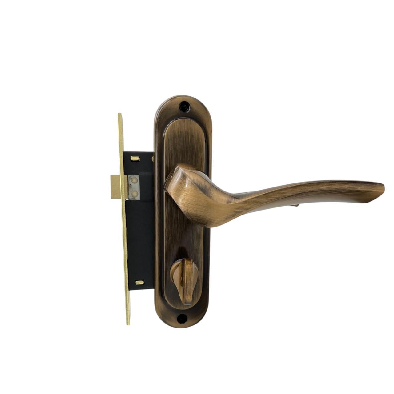 Замок з ручками Ozcanlar Onix Handle WC 62 мм Mat/Oksit (330066)