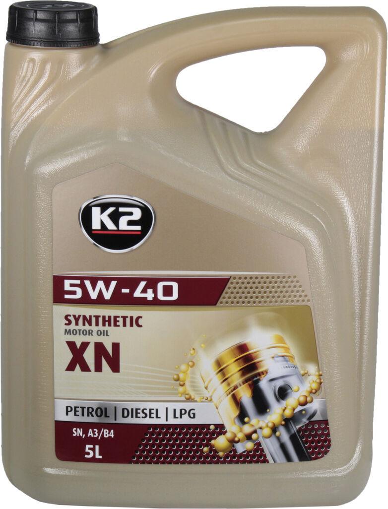 Моторне мастило K2 Xn Sn/cf O1135e бензин/дизель 5W-40 5 л (1401307)