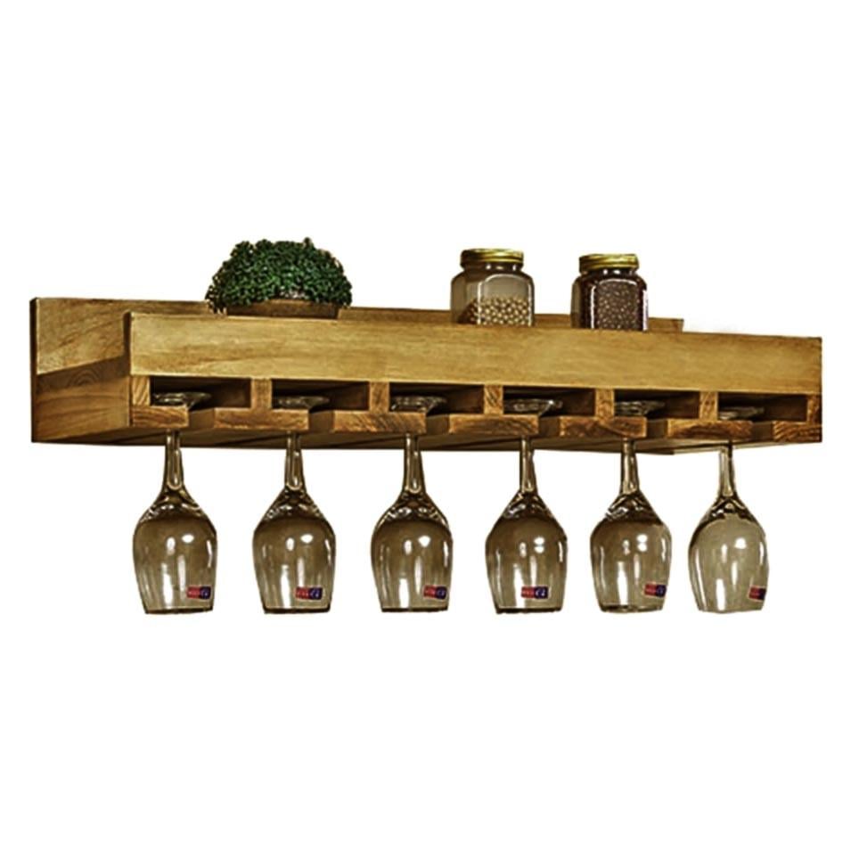 Полка для бокалов из дерева Драпер Сиена (ОБС-003905)