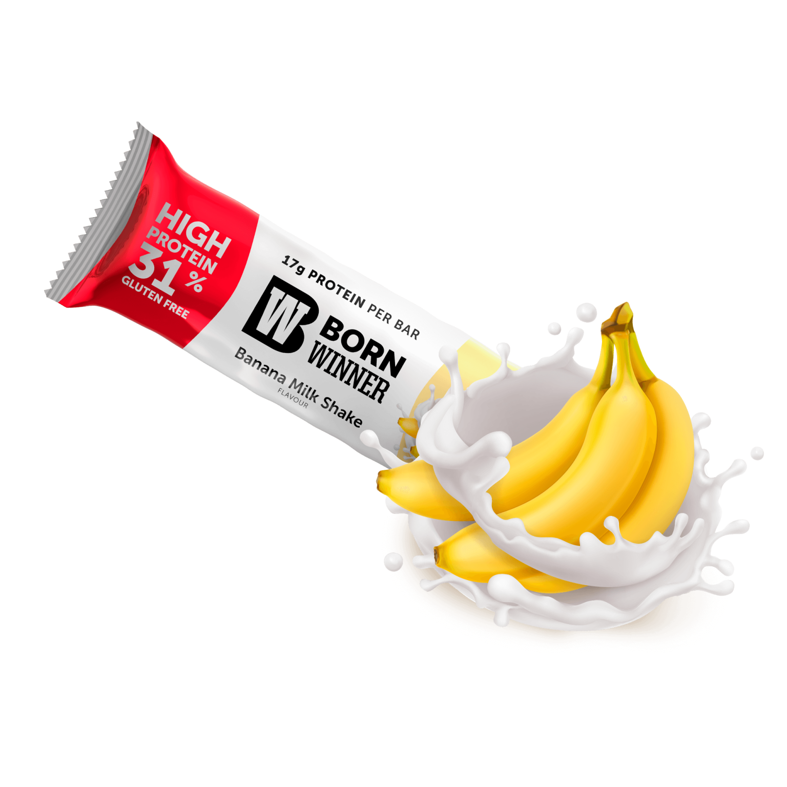 Батончик протеиновый Born Winner BOOST со вкусом бананового милкшейка 55 г