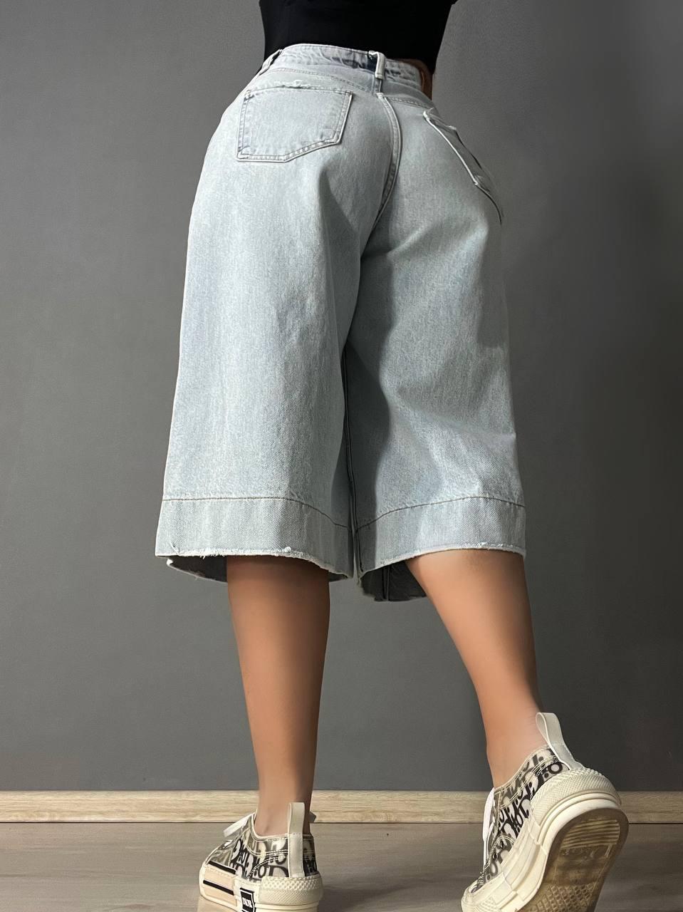 Шорти жіночі джинсові Sherocco 392-1 бермуди довгі з манжетами та стрілкою р. 26 Блакитний (4294) - фото 9 Шорти жіночі джинсові Sherocco 392-1 бермуди довгі з манжетами та стрілкою р. 26 Блакитний (4294) - фото 9