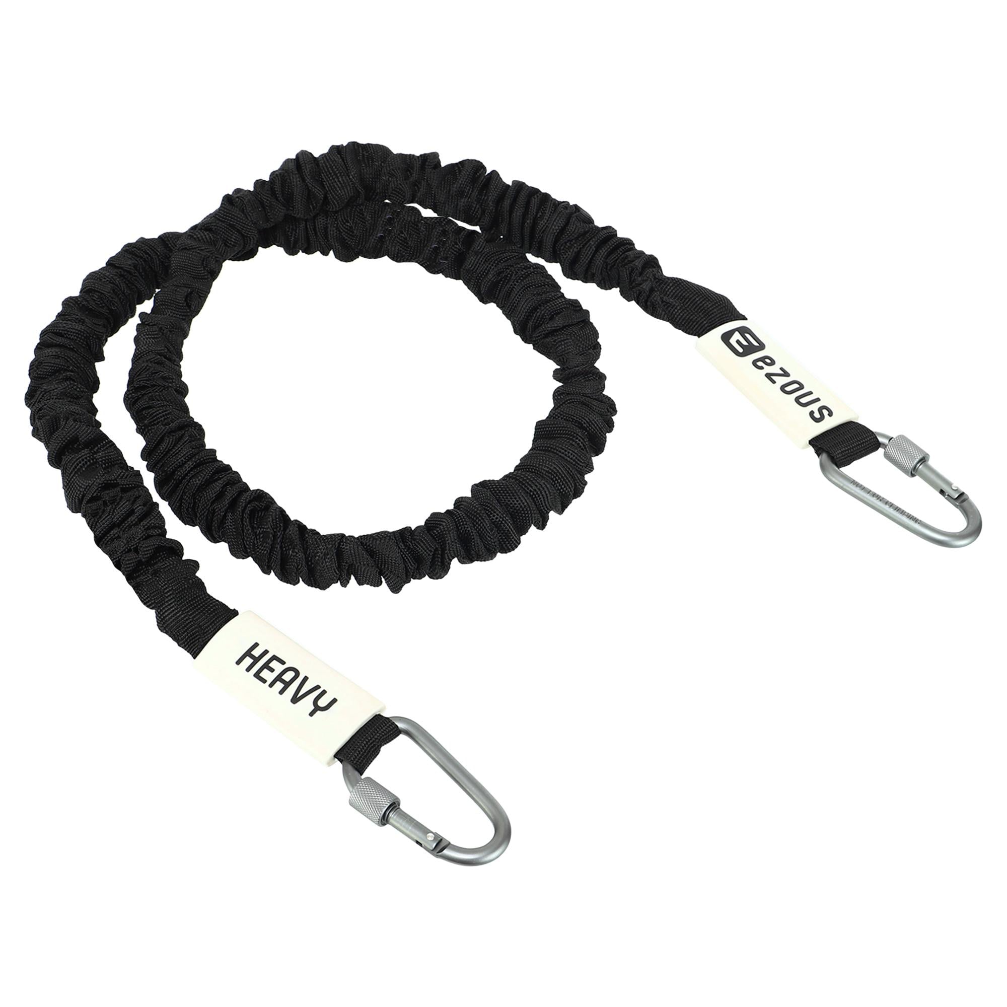 Эспандер с карабином RESISTANCE TUBE WITH COVER EZOUS в защитном рукаве (K-05-H)