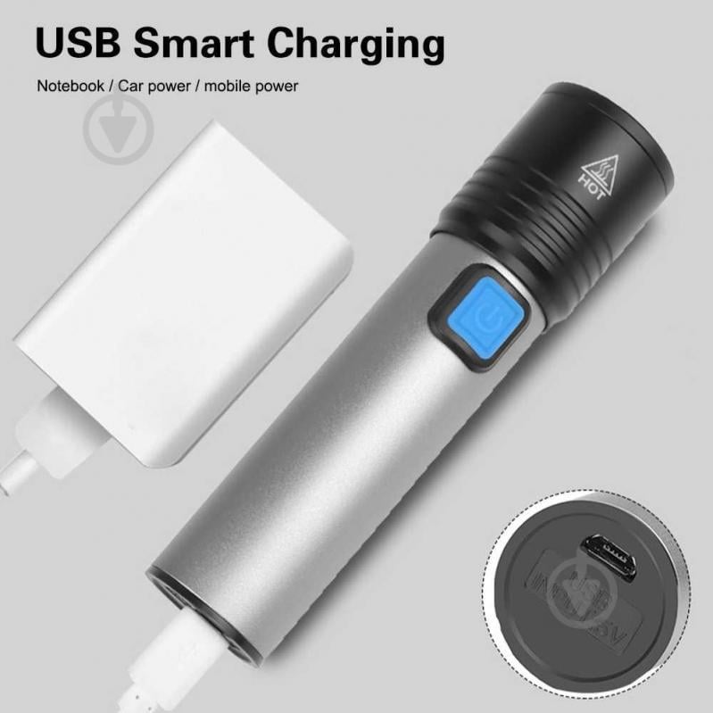 Ліхтарик акумуляторний BL K31 USB charge 6811 - фото 3