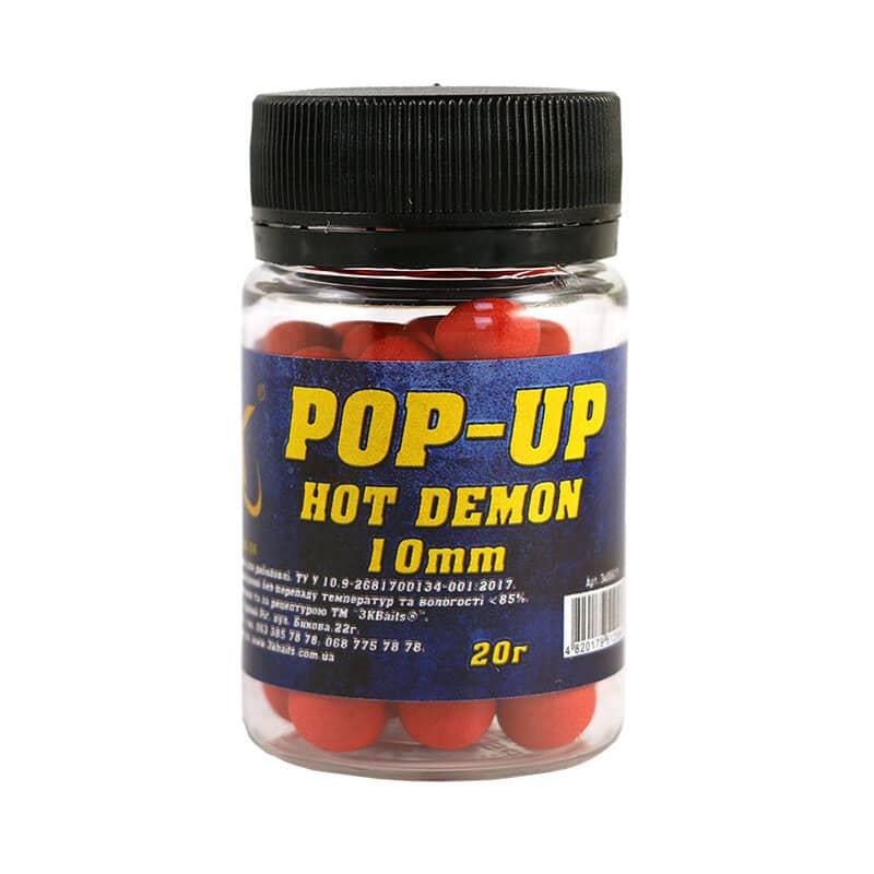 Бойл плаваючий 3KBaits Pop-up Hot Demon 10 мм 20 г (3KB1306)