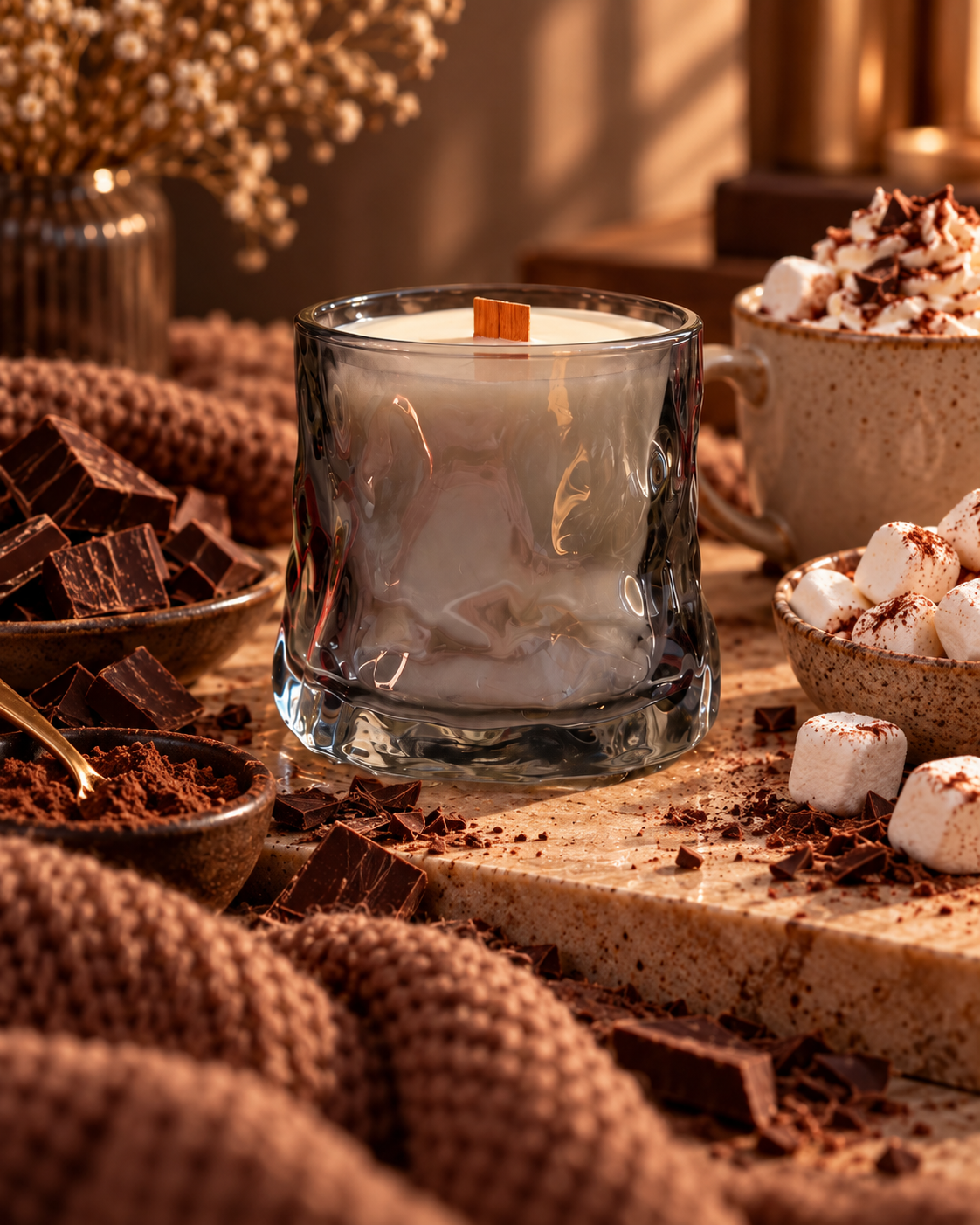 Свеча ароматическая Franterro Ripple Hot Chocolate 150 г (FRN-1120)