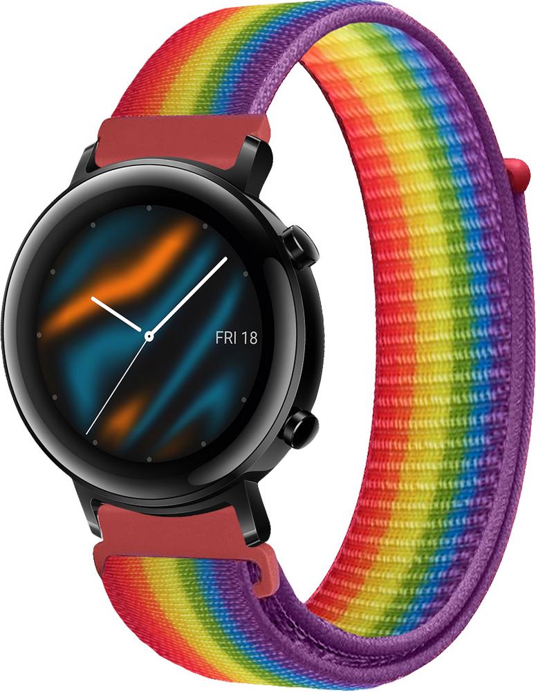 Ремінець нейлоновий Sport Loop для Huawei Watch GT 2 42 мм Rainbow (25515-6B) Ремінець нейлоновий Sport Loop для Huawei Watch GT 2 42 мм Rainbow (25515-6B)
