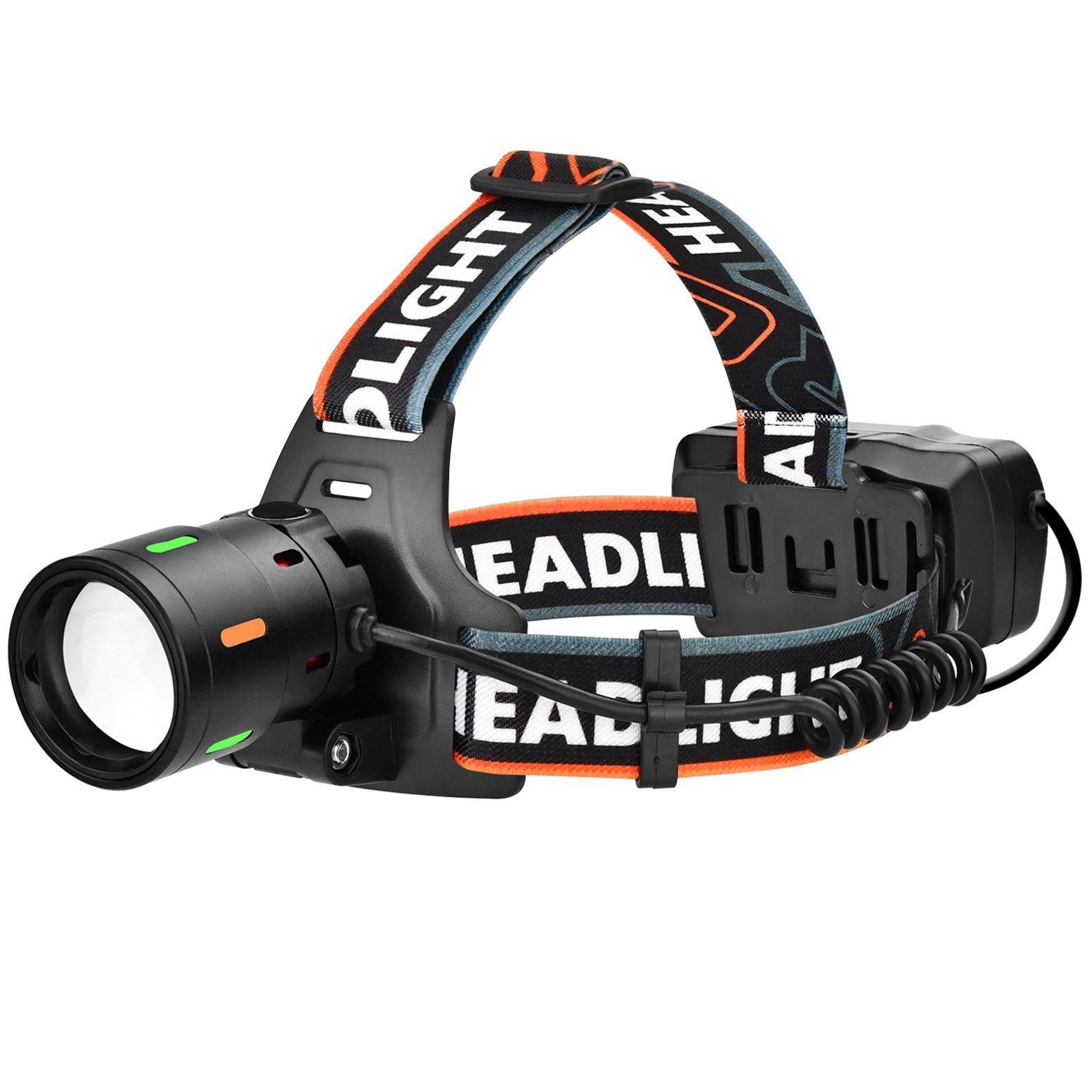 Ліхтар налобний Bailong BL-T207-TG Night Vision Fluorescence 800Lm зум 2x18650 Type-C Чорний (ML-06932)