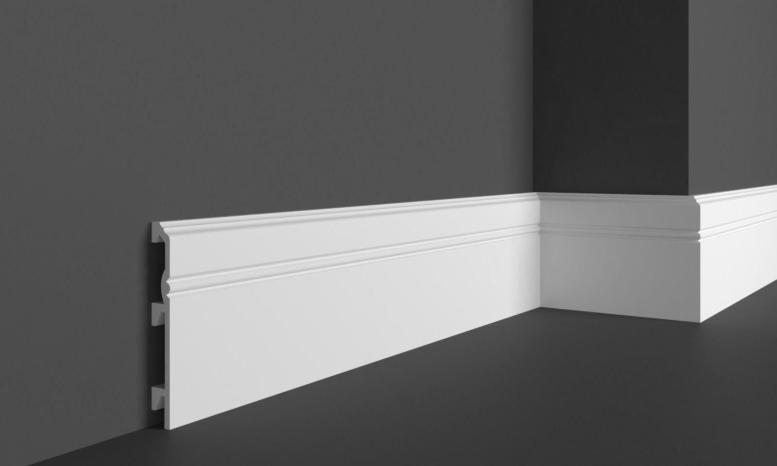 Плинтус напольный с гладким профилем Grand decor HCR 512