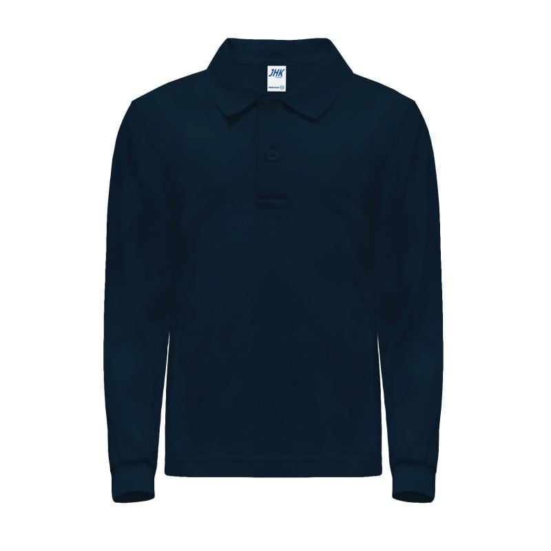 Детская футболка JHK KID POLO LS 1/2 Темно-синий (NY) Детская футболка JHK KID POLO LS 1/2 Темно-синий (NY)