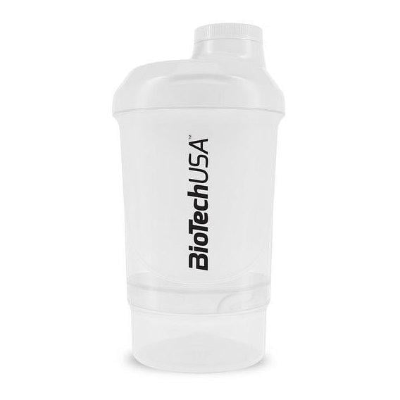 Шейкер BioTechUSA Shaker Wave + Nano 300 мл +150 мл container Opal White