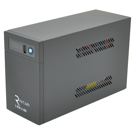 Джерело безперебійного живлення Ritar E-RTM-LI-800 480W AVR 2xSCHUKO LiFePO4x12V77Wh (99-00023585)