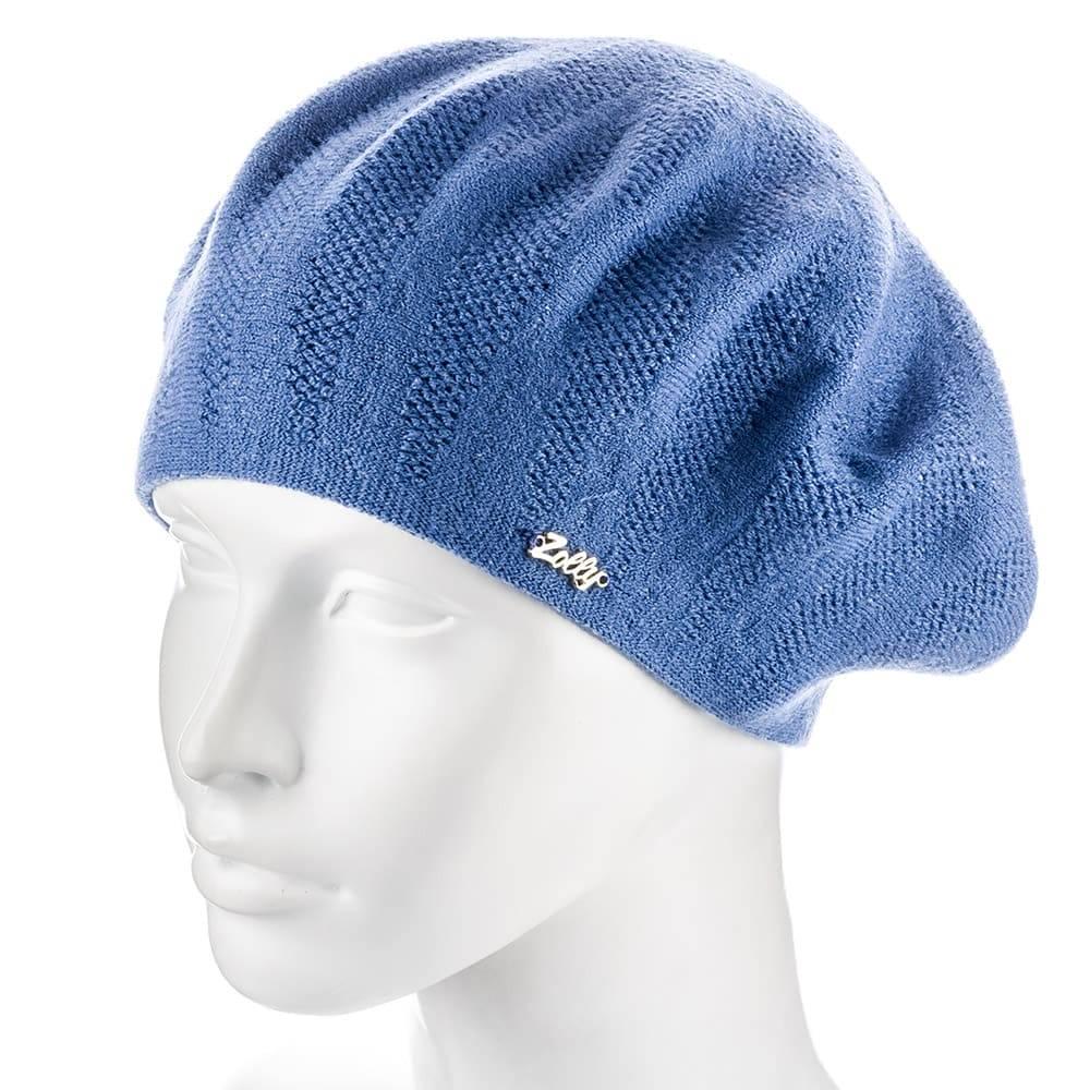 Берет женский Zolly ZH193 двойной Джинс