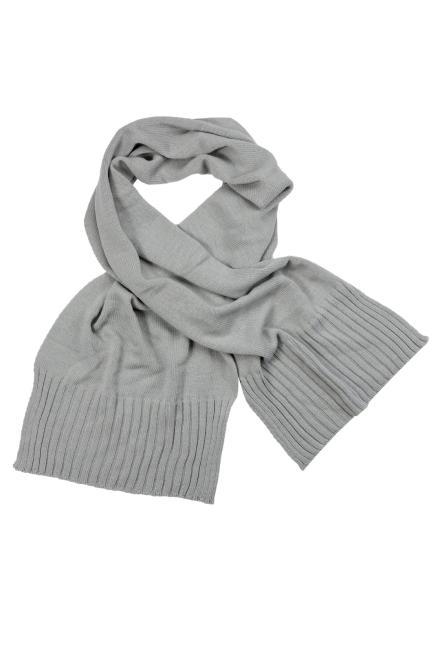 Шарф в'язаний теплий ARTKNIT WOOL Сірий (38230)