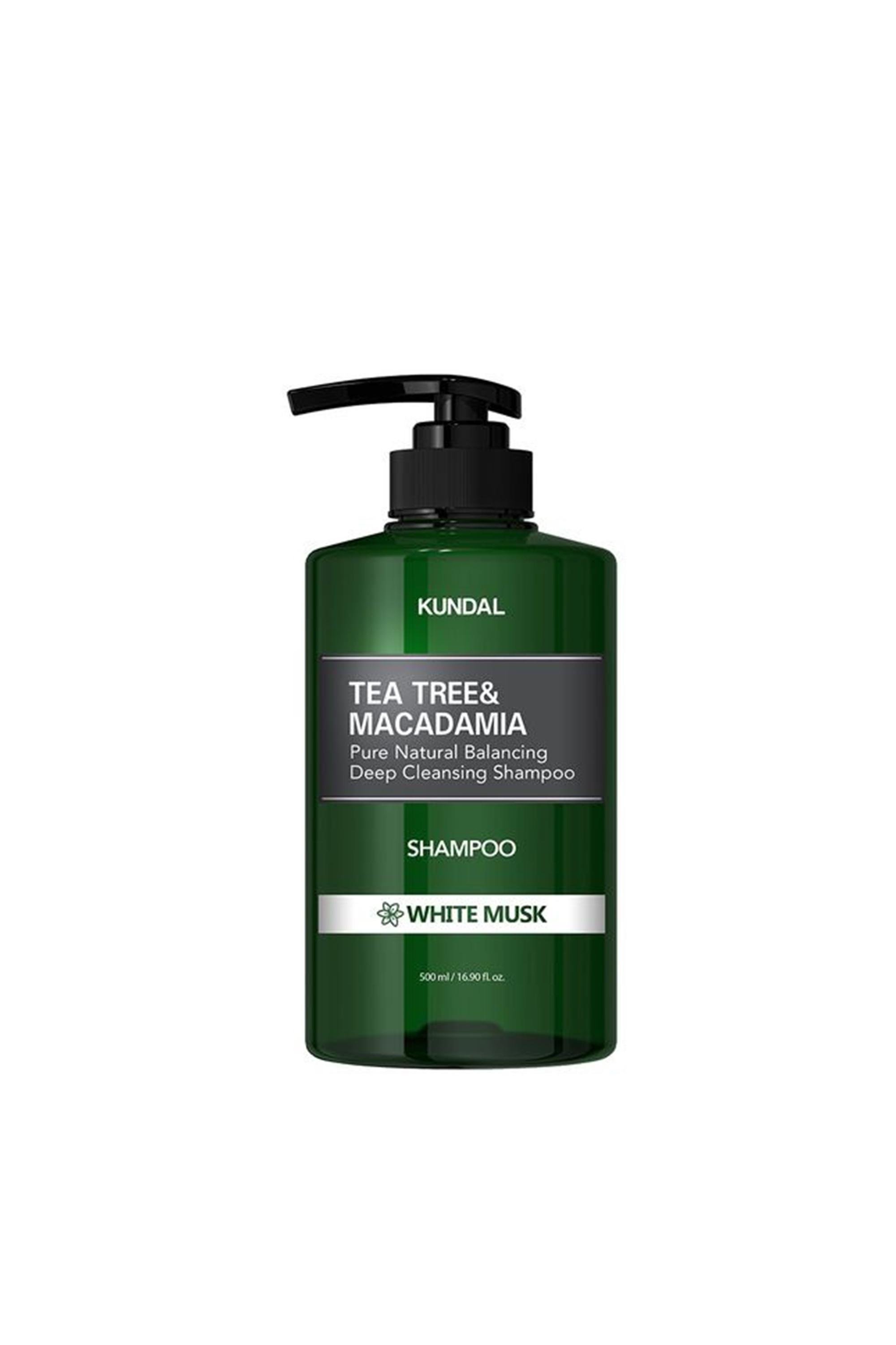 Шампунь балансирующий Kundal Tea Tree&Macadamia Deep Cleansing Shampoo White Musk 500 мл (29682922)