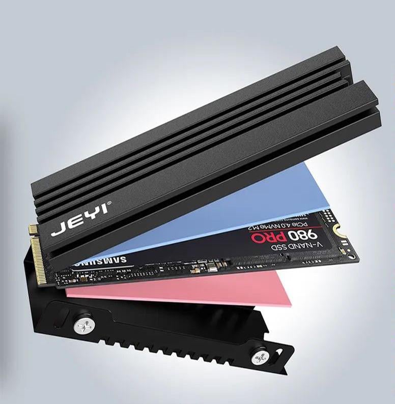 Радиатор охлаждения SSD M.2 2280 термопрокладки Jeyi Warship PRO совместимость с PS5 (2051088255) Радиатор охлаждения SSD M.2 2280 термопрокладки Jeyi Warship PRO совместимость с PS5 (2051088255)