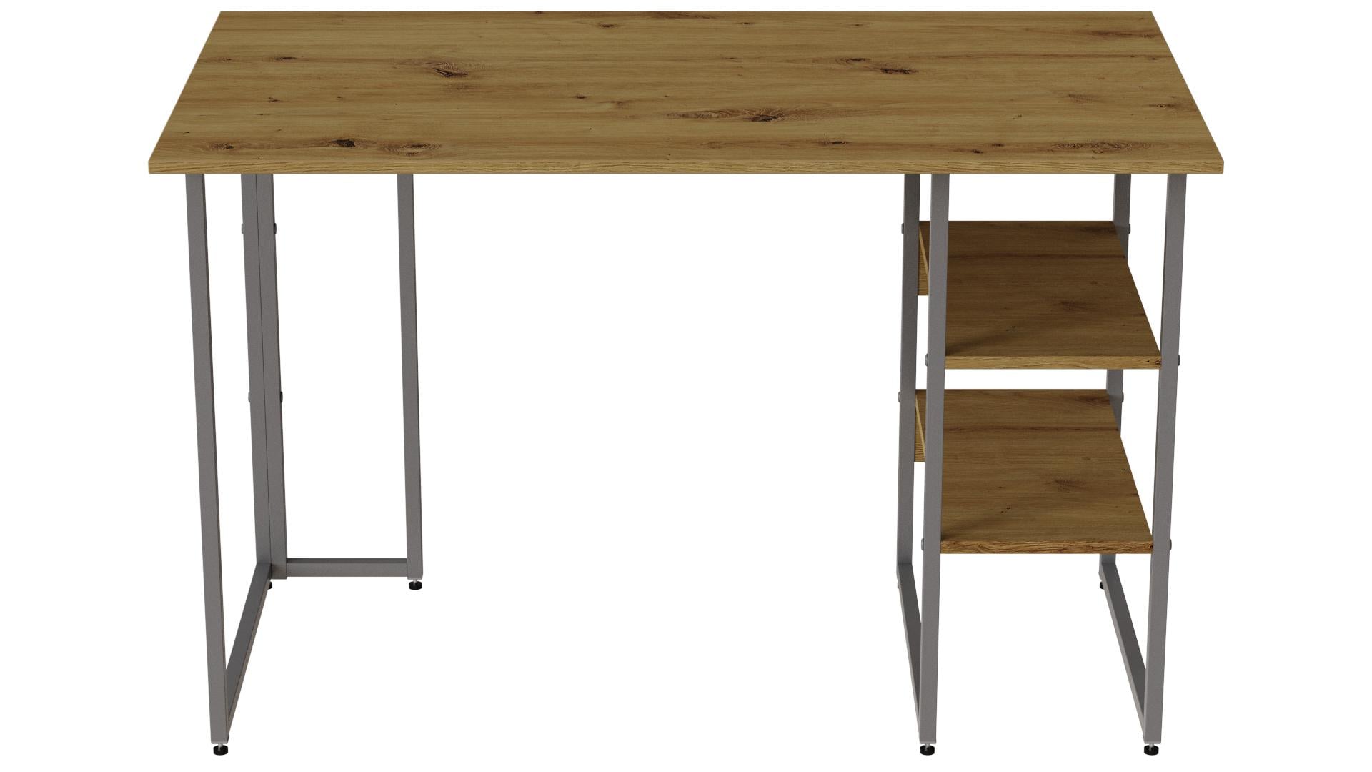 Комп'ютерний стіл Ferrum-decor Кевін ДСП 32 мм 75x100x70 см Сірий/Дуб Артизан (FRD-107213)