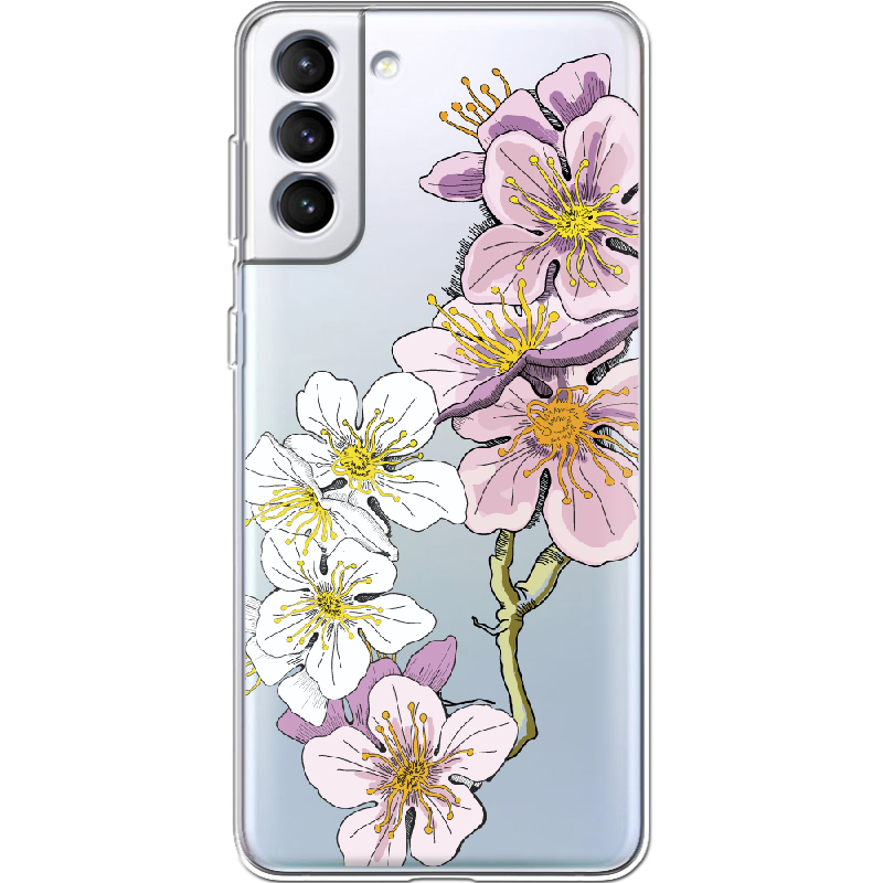 Чехол BoxFace Samsung G996 Galaxy S21 Plus Cherry Blossom Прозрачный силикон (41718-cc4-41718)