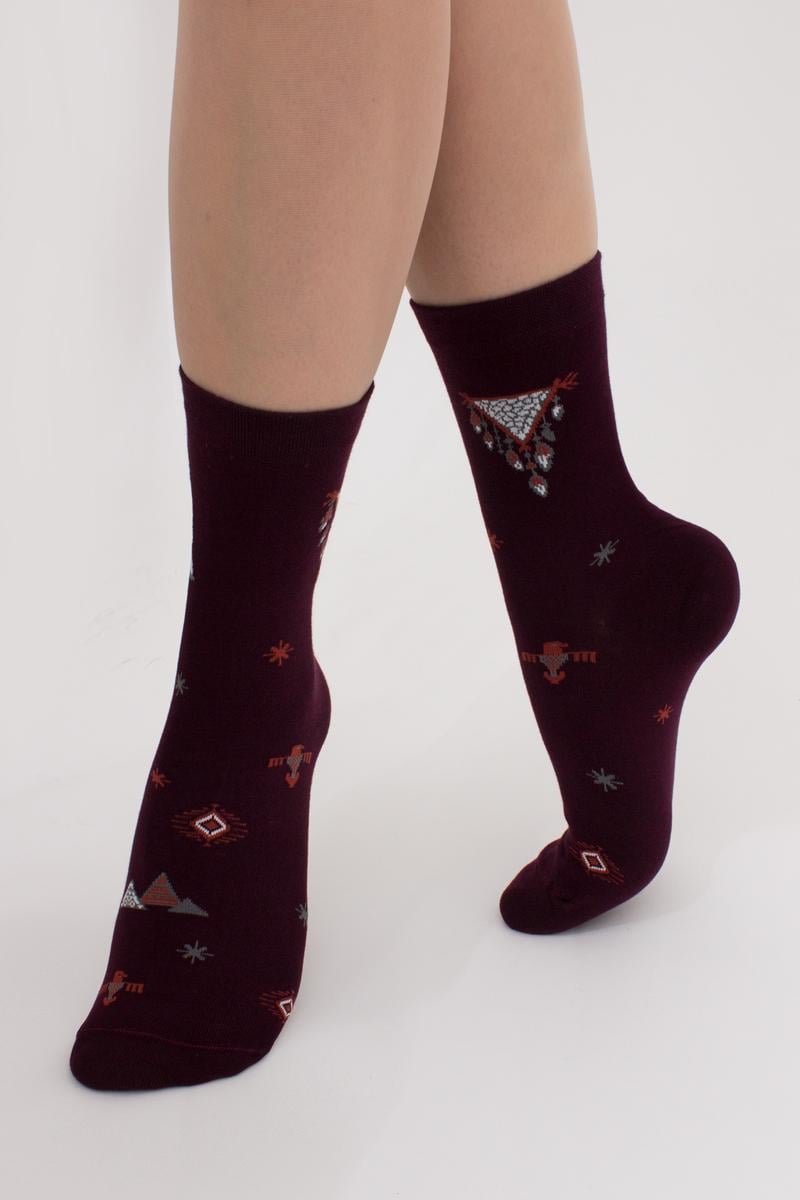 Носки женские хлопковые Giulia WS3 BOHO Ловец снов 002 р. 36-40 Violet (4823116901001)