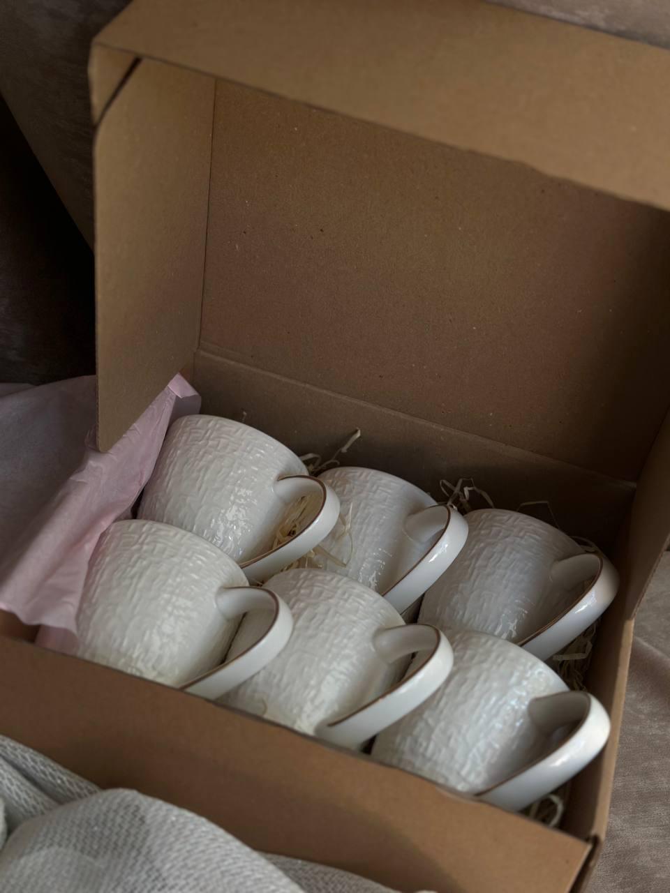 Набор чашек TS Kitchen фарфор 300 мл 6 шт. (20160002)