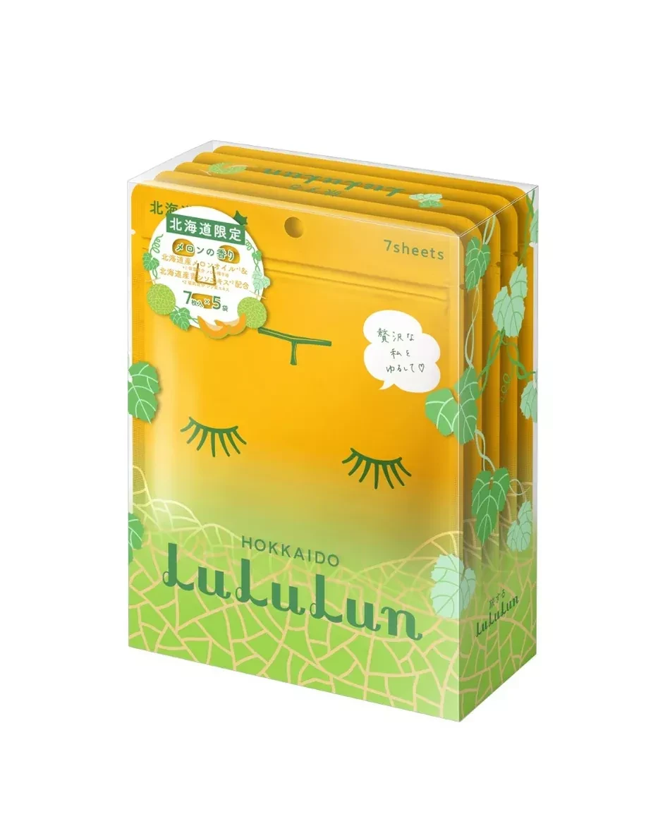 Маска для обличчя LuLuLun Hokkaido Melon антивікова зволожуюча з олією дині 35 шт. (28532772)