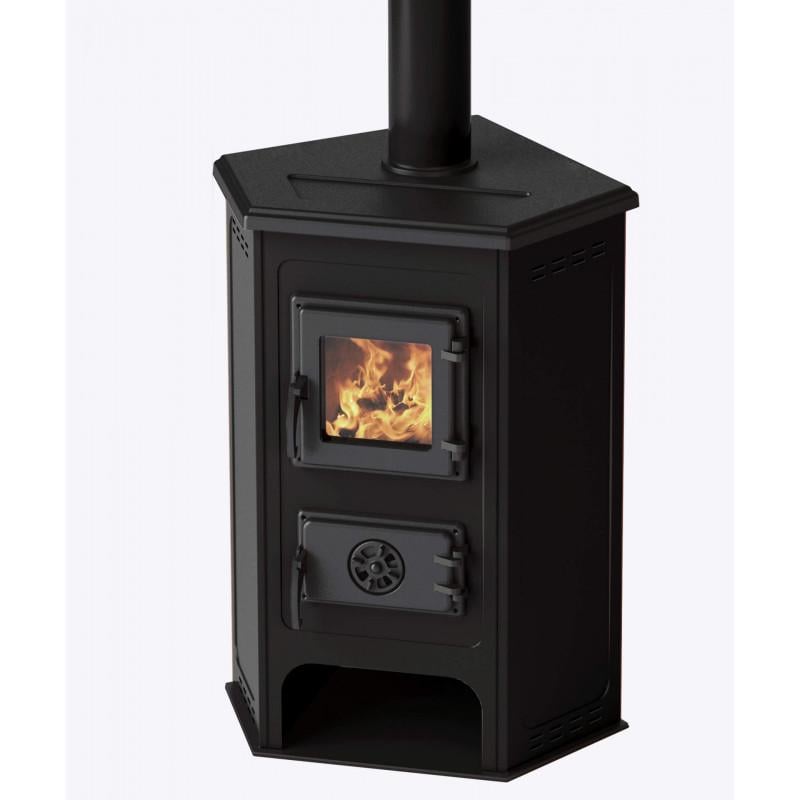 Печь для дома угловая MBS CORNER 10 кВт Черный (CNT00007461)