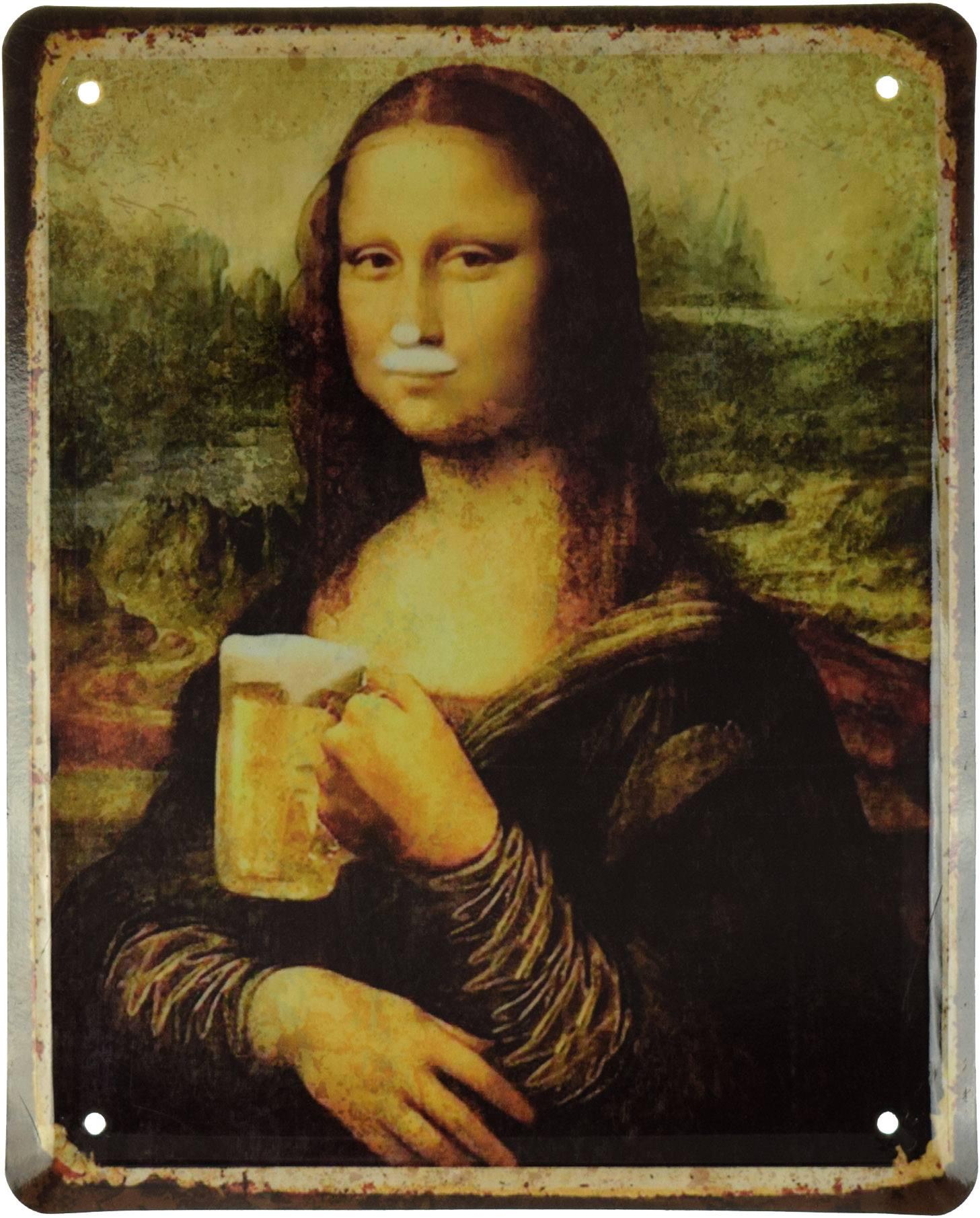 Табличка металева Мона Ліза Пиво 18x22 см - фото 1