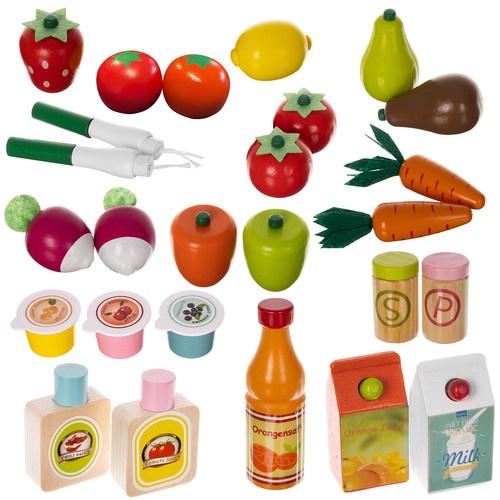 Магазин-супермаркет Kruzzel деревянный игрушечный с кассой и аксессуарами (29321737) - фото 4