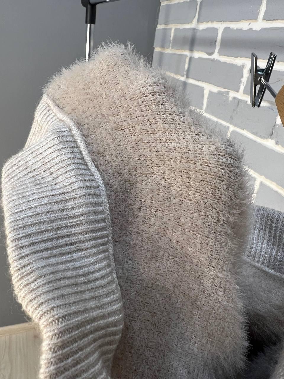 Лосины женские U 6161 вязка рубчик теплые с начесом на ангоре OS Бежевый (3180) - фото 4 Лосины женские U 6161 вязка рубчик теплые с начесом на ангоре OS Бежевый (3180) - фото 4