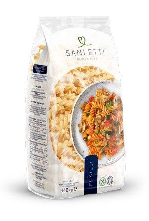 Макарони без глютену спіральки SANLETTI Fusilli 340 г (5902431592626)