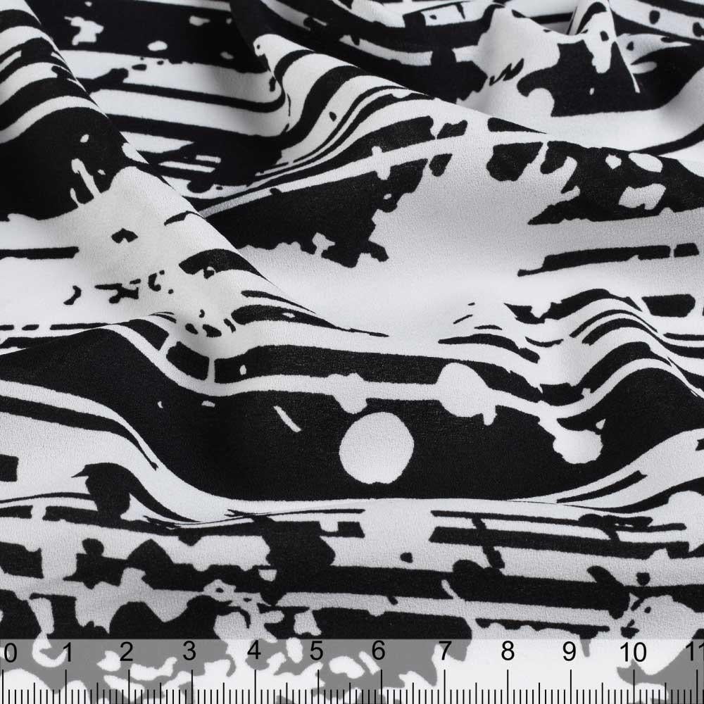 Ткань креп в цветы ширина 150 см Разноцветный (11402.004) - фото 3