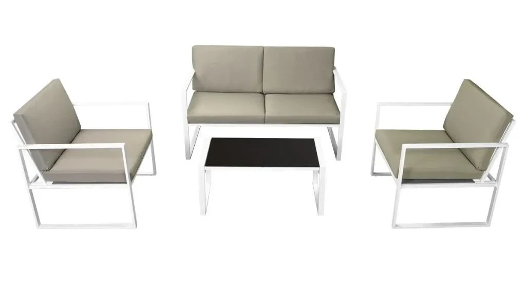 Комплект уличной мебели мягкой Loft с металлическим каркасом Серый (KS-1360-NM)