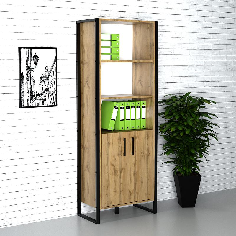 Шафа офісна Гамма стиль Лофт ШЛГ-2 800x400x1900 мм Дуб Аппалачі (23229) Шафа офісна Гамма стиль Лофт ШЛГ-2 800x400x1900 мм Дуб Аппалачі (23229)