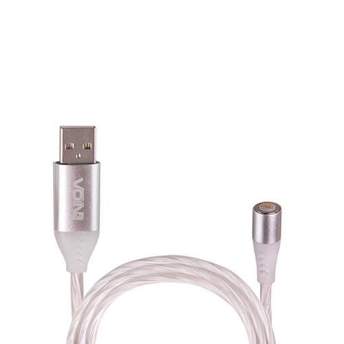 Кабель магнитный Voin VC-1601M Multicolor LED USB-Micro USB быстрая зарядка/передача данных (431068)