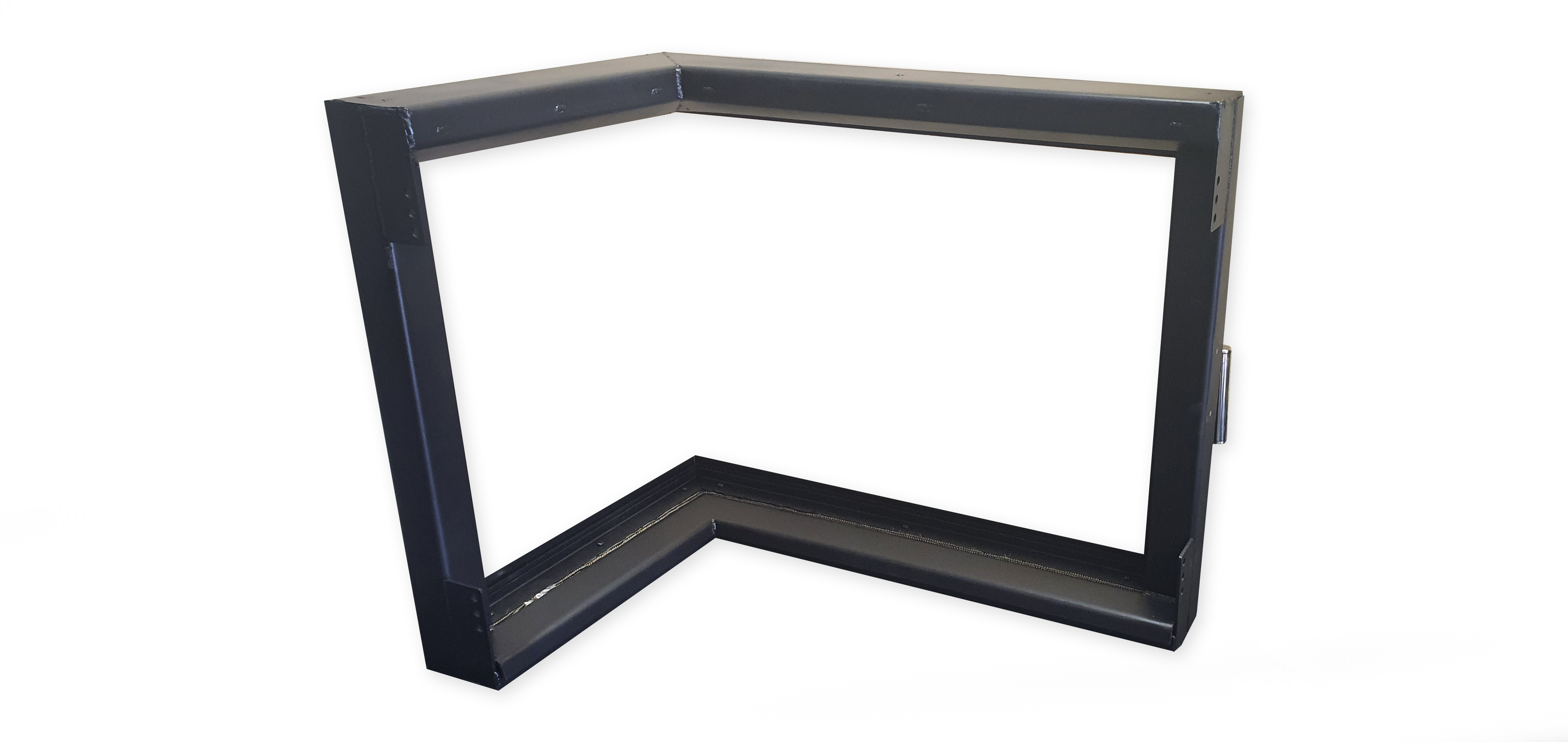 Дверца для камина с огнеупорным стеклом 600х300х400 мм Черный (25421803)