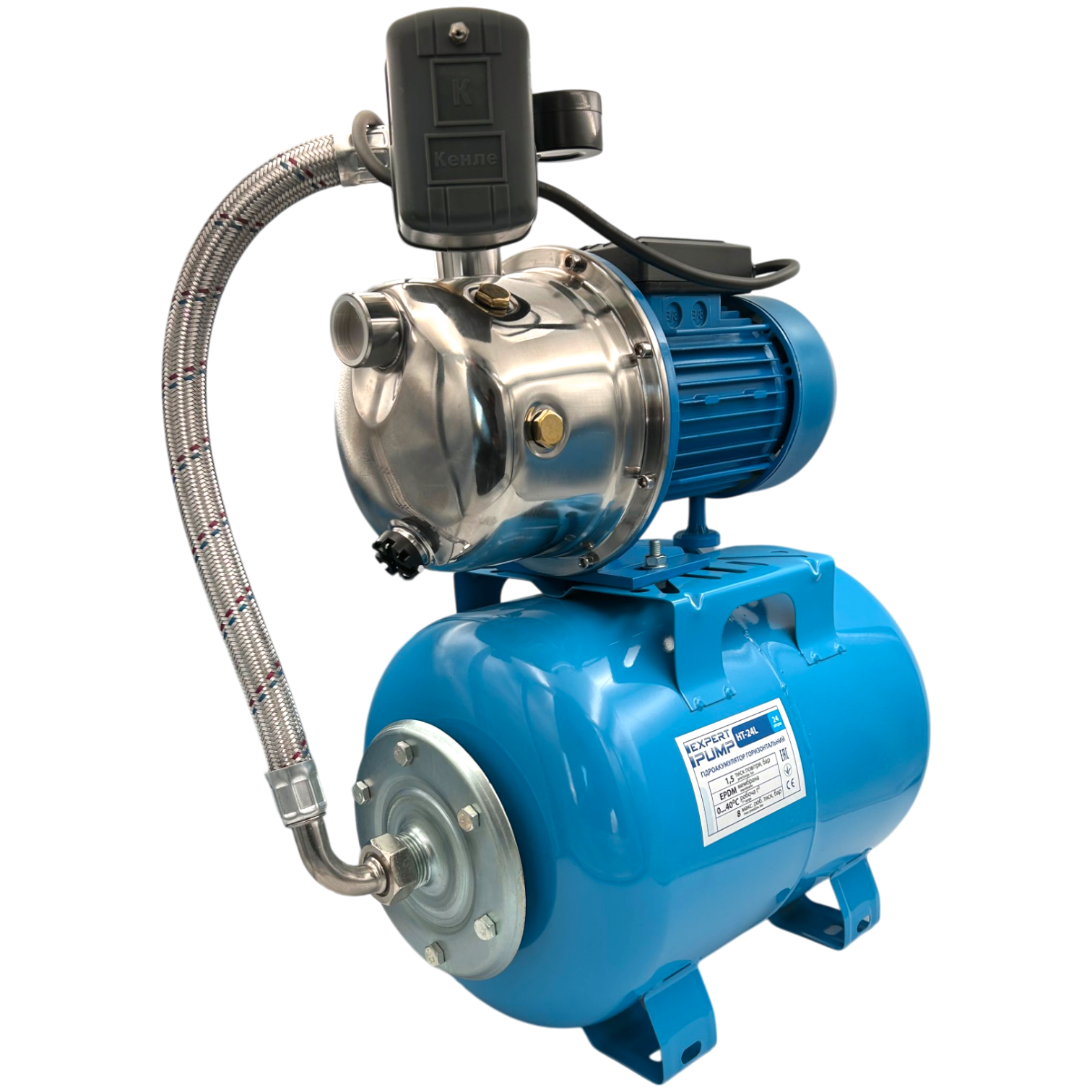 Автоматическая насосная станция EP JS100/24 1,1 кВт H=50м Q=50 л/мин - фото 4 Автоматическая насосная станция EP JS100/24 1,1 кВт H=50м Q=50 л/мин - фото 4