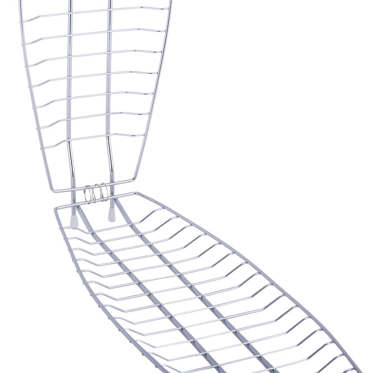 Решетка для рыбы Скаут с деревянной ручкой 12х36х2,5 см (0708) - фото 3 Решетка для рыбы Скаут с деревянной ручкой 12х36х2,5 см (0708) - фото 3