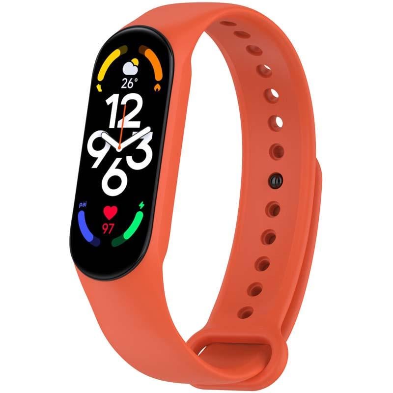 Ремінець силіконовий для Xiaomi Mi Band 7/6/5/4/3 Помаранчевий (00000077052_8)