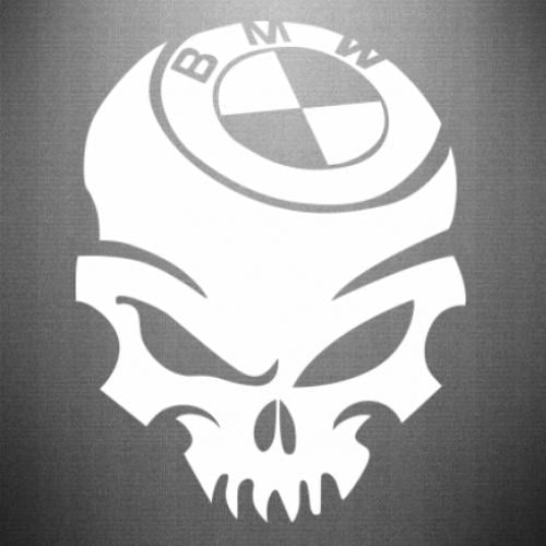 Наклейка BMW Skull 15,5x20 см Белый (21734134)