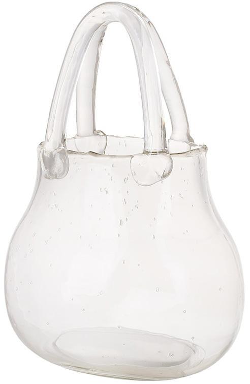 Ваза стеклянная Дамская Сумочка 17х18х26 см