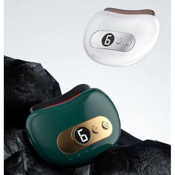 Массажер гуаша с функцией нагрева/вибрации и микротоков Бело-зеленый (R100163) - фото 8 Массажер гуаша с функцией нагрева/вибрации и микротоков Бело-зеленый (R100163) - фото 8