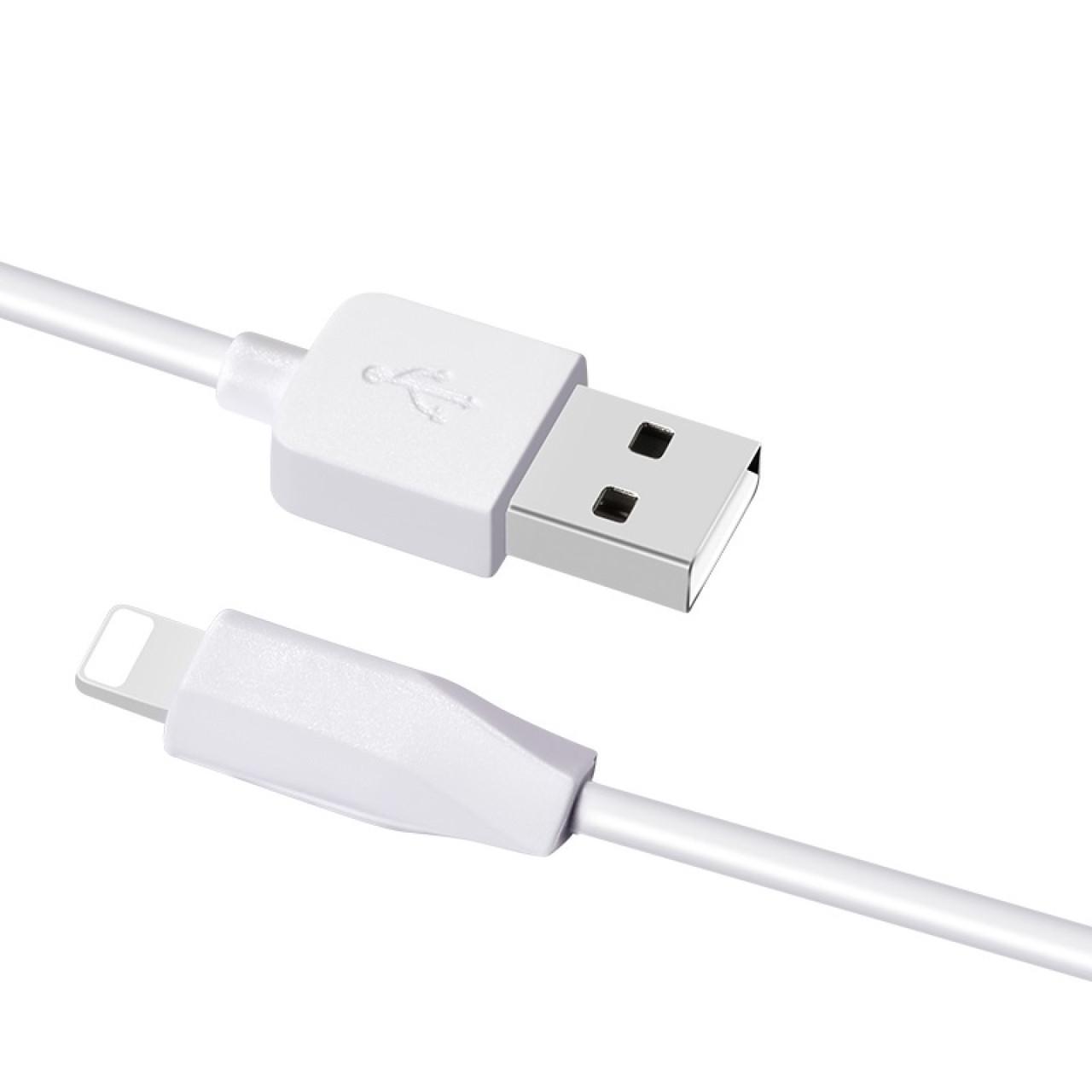 Кабель для зарядки и передачи данных Hoco X1 USB to Lightning 1 м Белый - фото 1