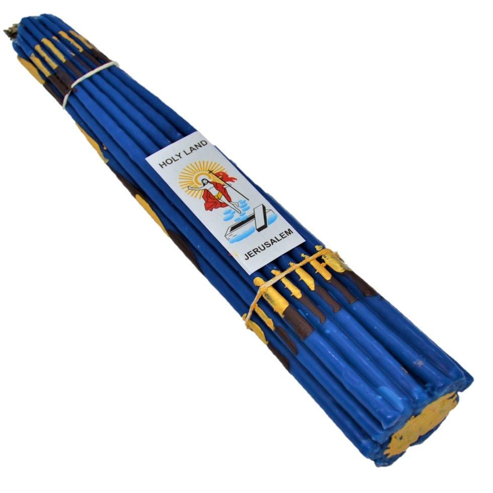 Свічки Єрусалимські парафінові 25 см 33 шт. Синій (101-2991)