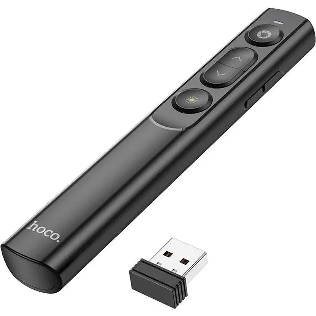 Указка лазерная Hoco GM201 Enjoy PPT Page Turning Pen Black