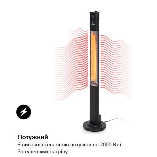 Обогреватель инфракрасный электрический Blumfeldt Heat Guru Plus L 2 кВт Black - фото 8