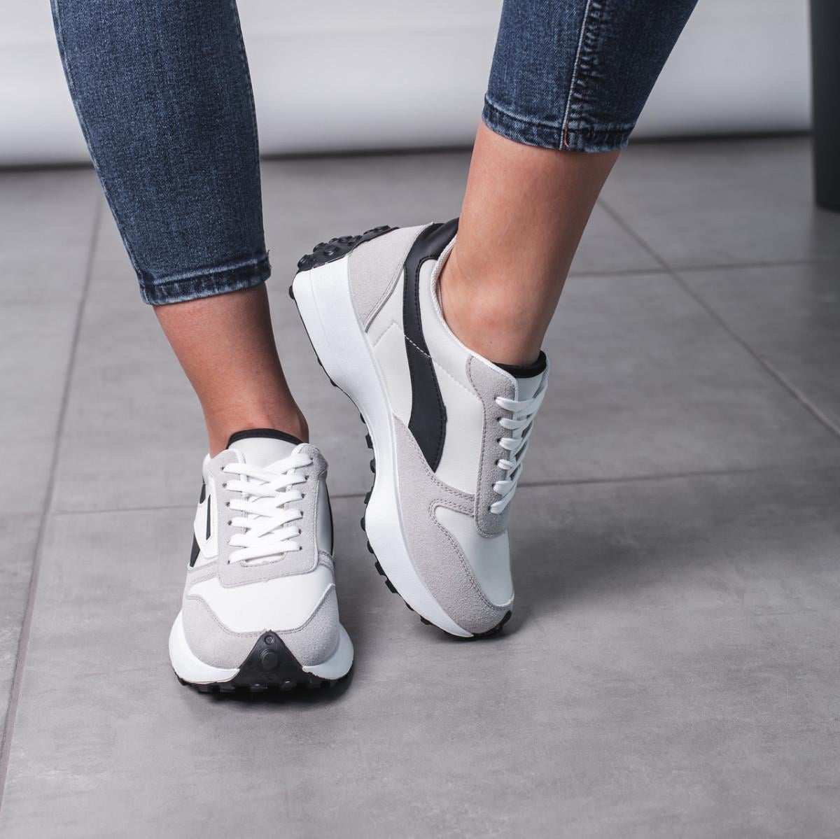 Кроссовки женские Fashion р. 39 24,5 см Бежевый (3532)