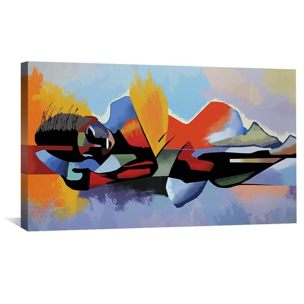 Настенний декор Абстрактная женщина 50x25 см (Y1-91)