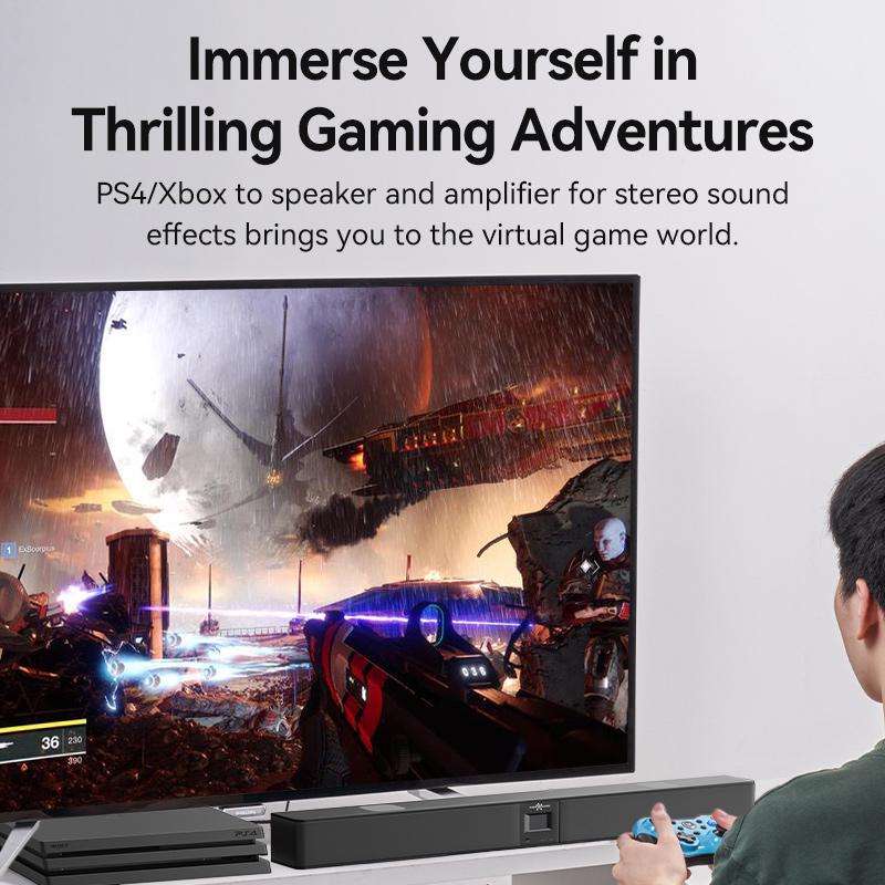 Кабель оптичний Vention mini Toslink-Toslink SPDIF Dolby Digital Аудіо Hi-Fi нейлонове обплетення 3 м Чорний (BKCBI) - фото 5 Кабель оптичний Vention mini Toslink-Toslink SPDIF Dolby Digital Аудіо Hi-Fi нейлонове обплетення 3 м Чорний (BKCBI) - фото 5