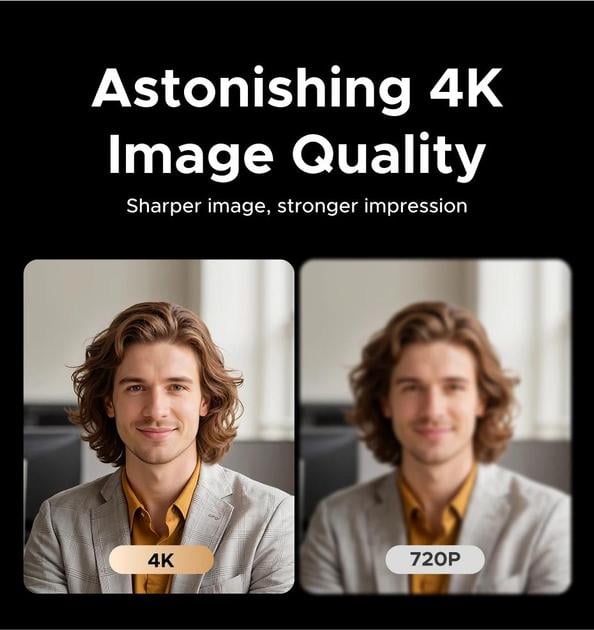 Веб-камера 4K UGREEN 8 МП с двумя микрофонами (001543) - фото 8 Веб-камера 4K UGREEN 8 МП с двумя микрофонами (001543) - фото 8