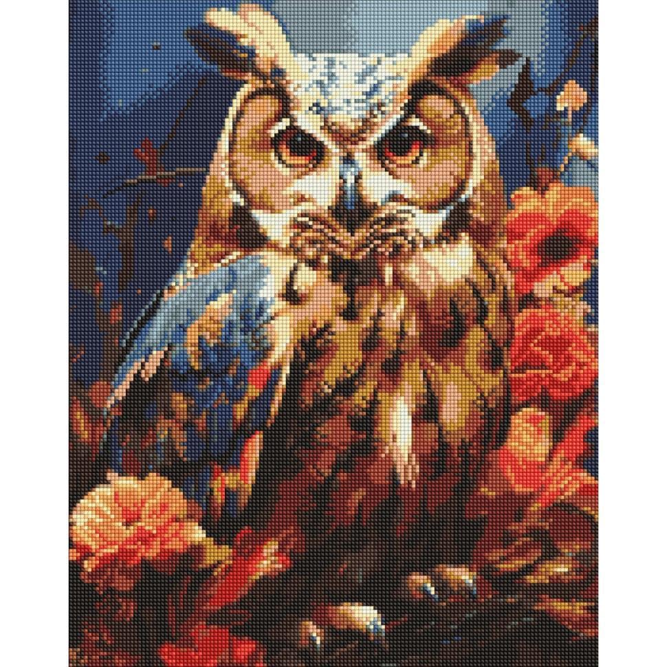 Алмазна мозаїка Ideyka Лісовий пугач 40x50 см (AMO7939)